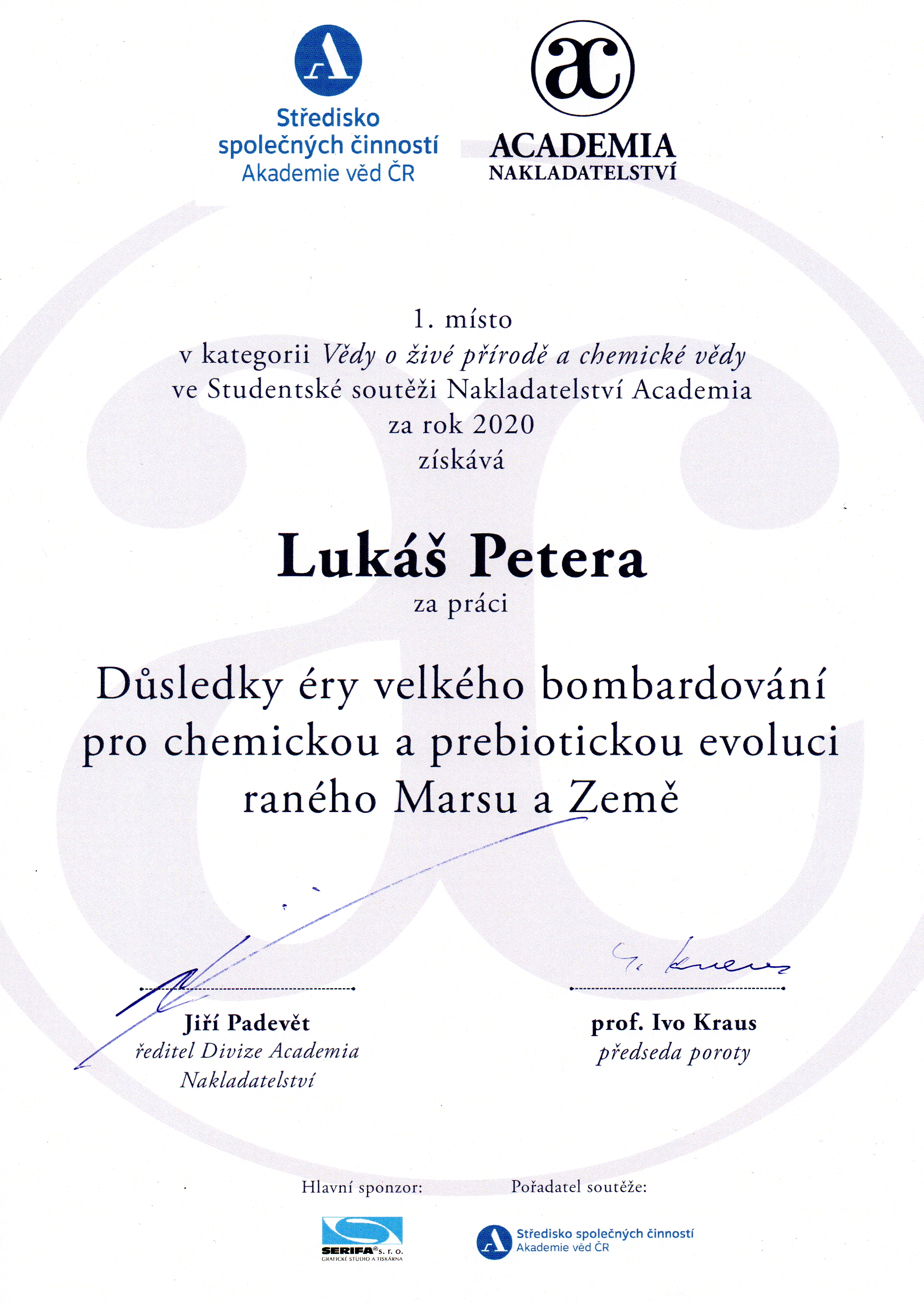 Petera - Certificate
