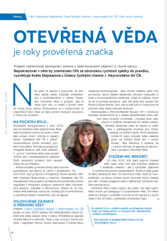 Otevřená věda je roky prověřená značka